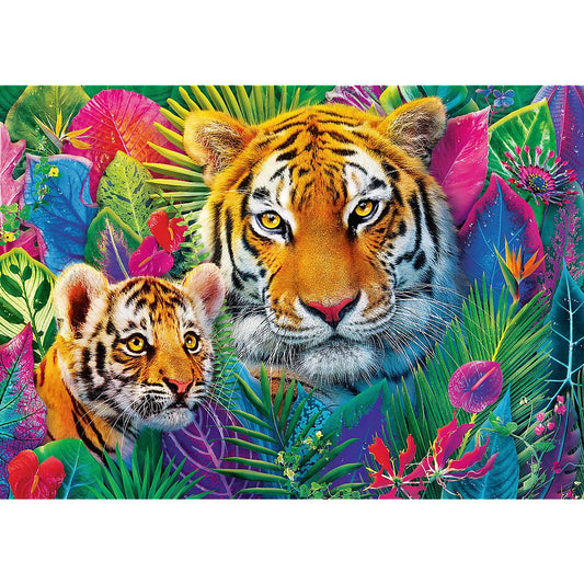 Trefl - Tea Time - Tigers in the Jungle  - 500 Piece Jigsaw Puzzle