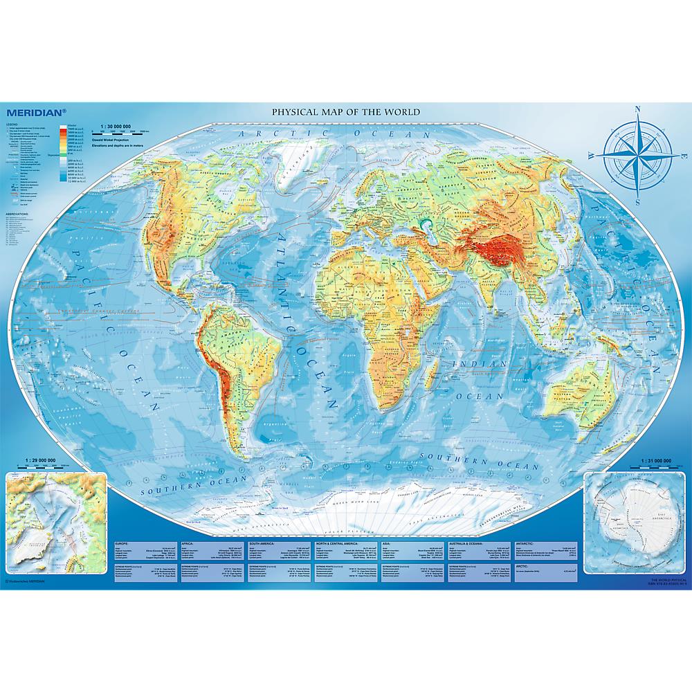 Trefl - Physical Map of the World - 4000 Piece Jigsaw Puzzle