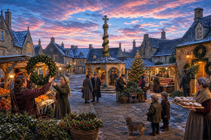 Heritage Jigsaws - The Christmas Market - 1000 Piece Jigsaw Puzzle