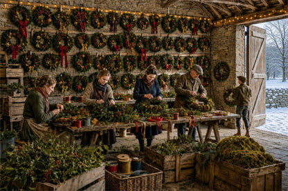 Heritage Jigsaws - The Wreath Makers - 1000 Piece Jigsaw Puzzle
