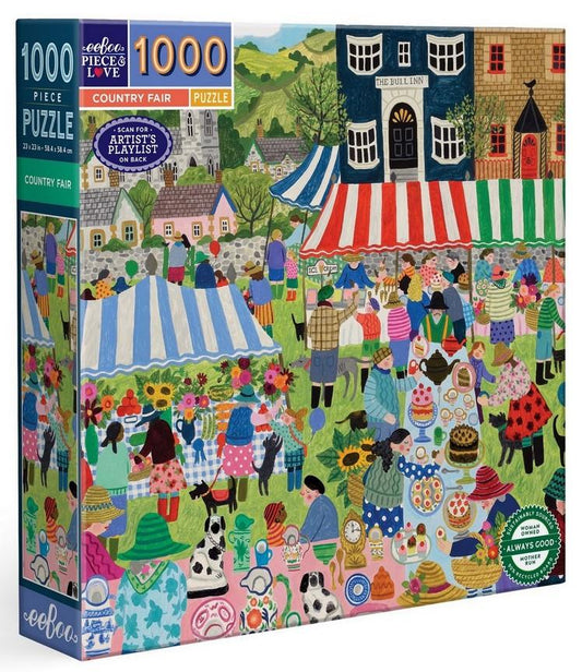 Eeboo - Country Fair - 1000 Piece Jigsaw Puzzle