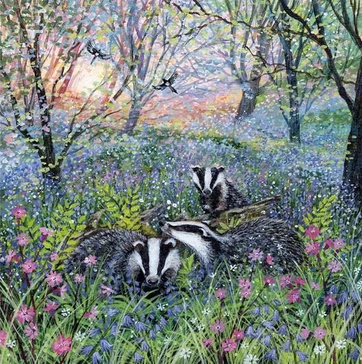 Wentworth - Bluebell Badgers - 250 Piece Wooden Jigsaw Puzzle