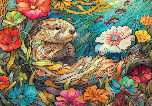 Wentworth - Otter Oasis - 40 Piece Wooden Jigsaw Puzzle