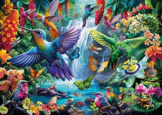 Wentworth - Tropical Hummingbirds - 250 Piece Wooden Jigsaw Puzzle