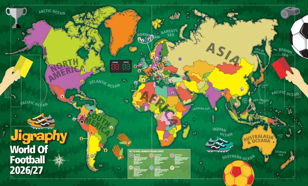 Happy Puzzle - Jigraphy World of Football 2026/27 - 300 Piece Jigsaw Puzzle