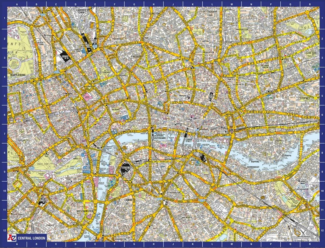 Happy Puzzle - A-Z London - 1000 Piece Jigsaw Puzzle