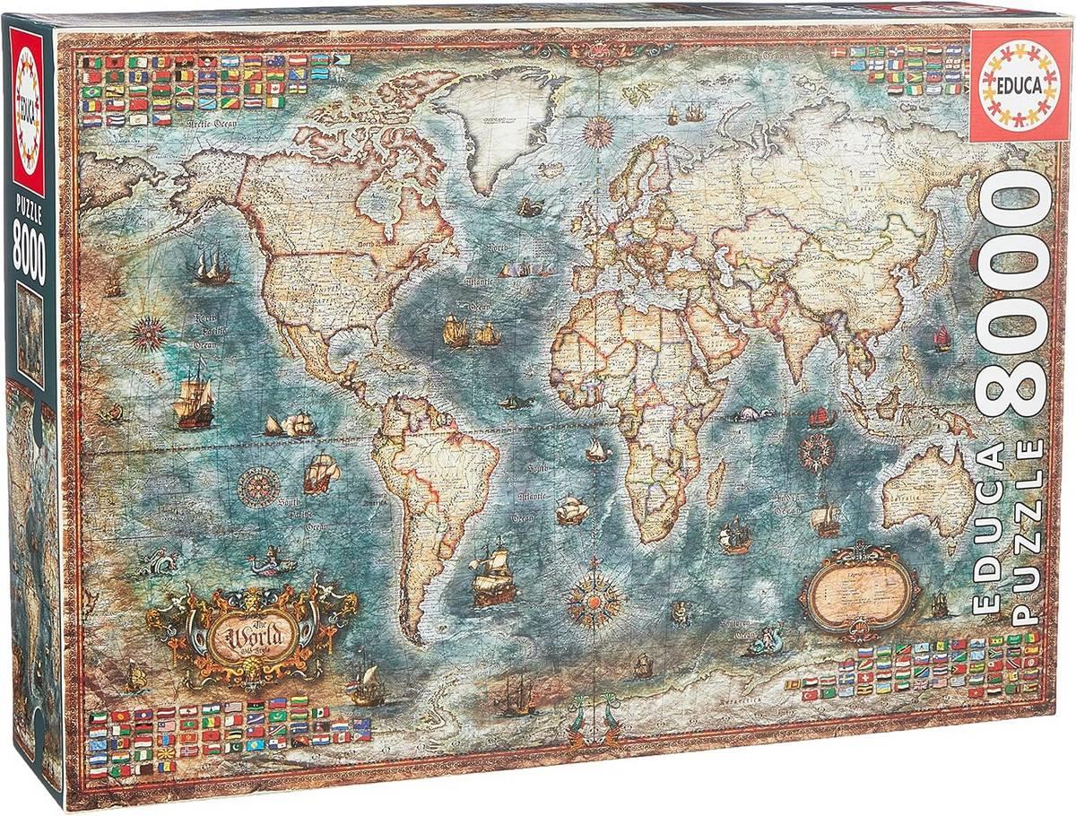 Educa - Historical World Map - 8000 Piece Jigsaw Puzzle