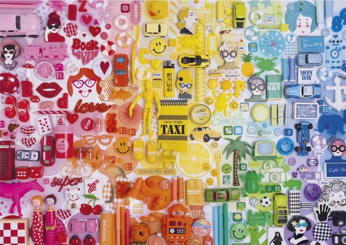 Educa - Colourful Collage - 500 Piece Jigsaw Puzzle