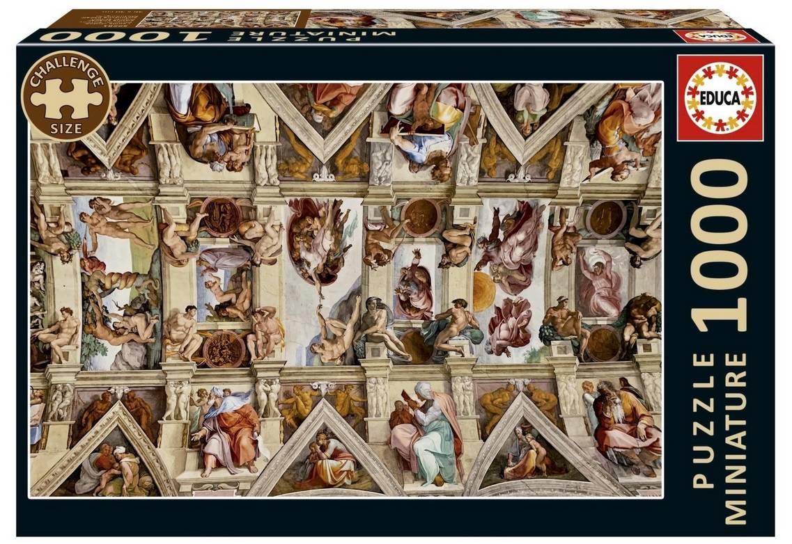 Educa - Capilla Sixtina - 1000 Piece Miniature Jigsaw Puzzle