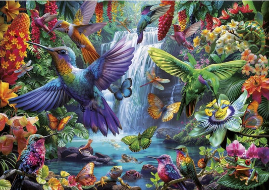 Educa - Tropical Hummingbirds - 1000 Piece Jigsaw Puzzle