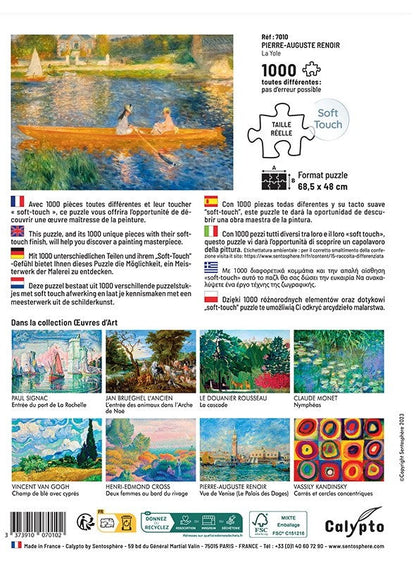 Calypto - Pierre-Auguste Renoir - La Yole - 1000 Piece Jigsaw Puzzle