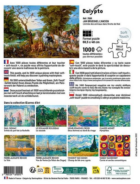 Calypto - The Entry Of The Animals Into Noahs Ark - 1000 Piece Jigsaw Puzzle