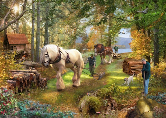 House of Puzzles - Horse Power - 500 Piece Jigsaw Puzzle
