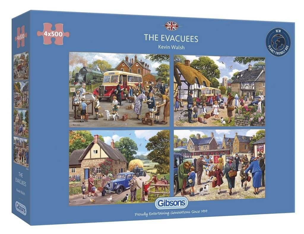 Gibsons - The Evacuees - 4 x 500 Piece Jigsaw Puzzle