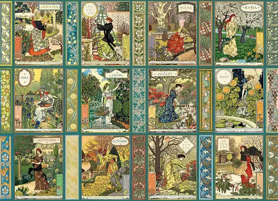 Cobble Hill - A Gardeners Calendar - 1000 Piece Jigsaw Puzzle