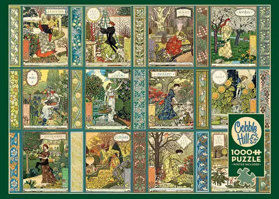 Cobble Hill - A Gardeners Calendar - 1000 Piece Jigsaw Puzzle