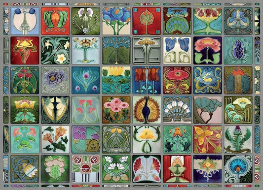 Cobble Hill - Art Nouveau Tiles - 1000 Piece Jigsaw Puzzle