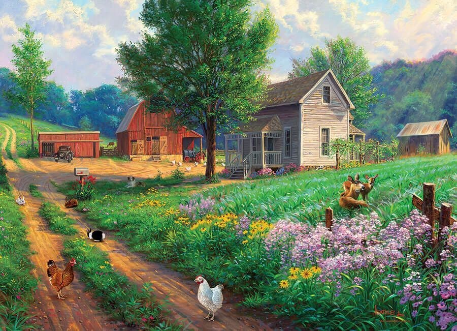 Cobble Hill - Farm Country - 1000 Piece Jigsaw Puzzle