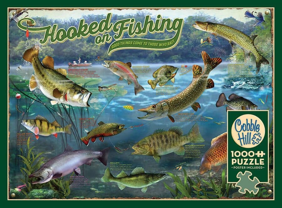 Cobble Hill - Hooked on Fishing - 1000 Piece Jigsaw Puzzle