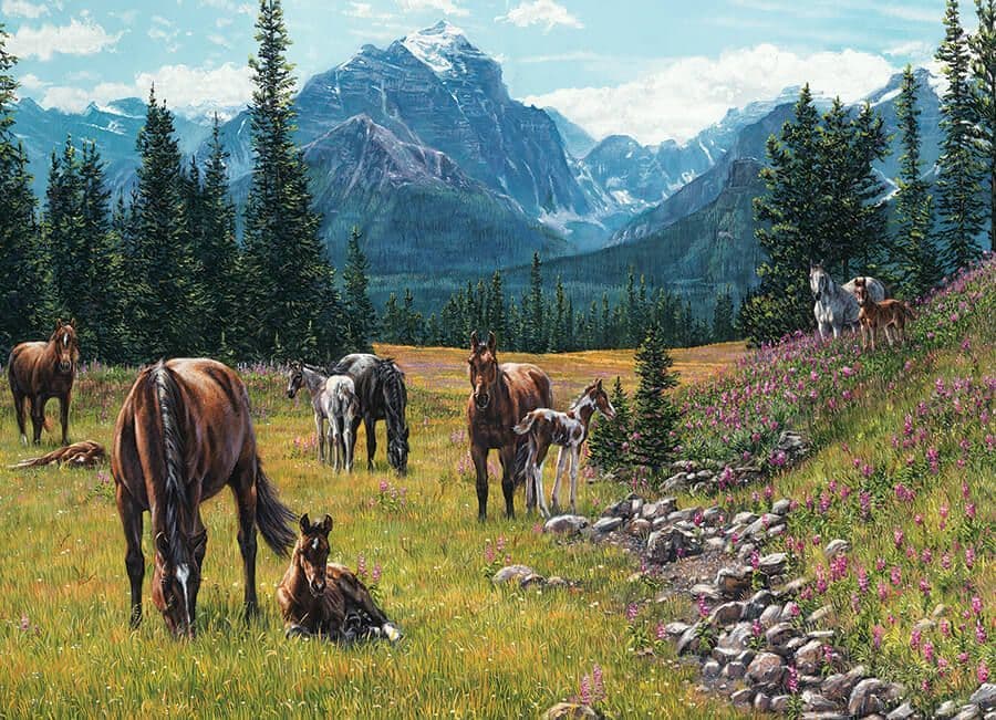 Cobble Hill - Horse Meadow - 1000 Piece Jigsaw Puzzle