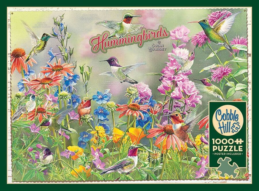Cobble Hill - Hummingbirds - 1000 Piece Jigsaw Puzzle