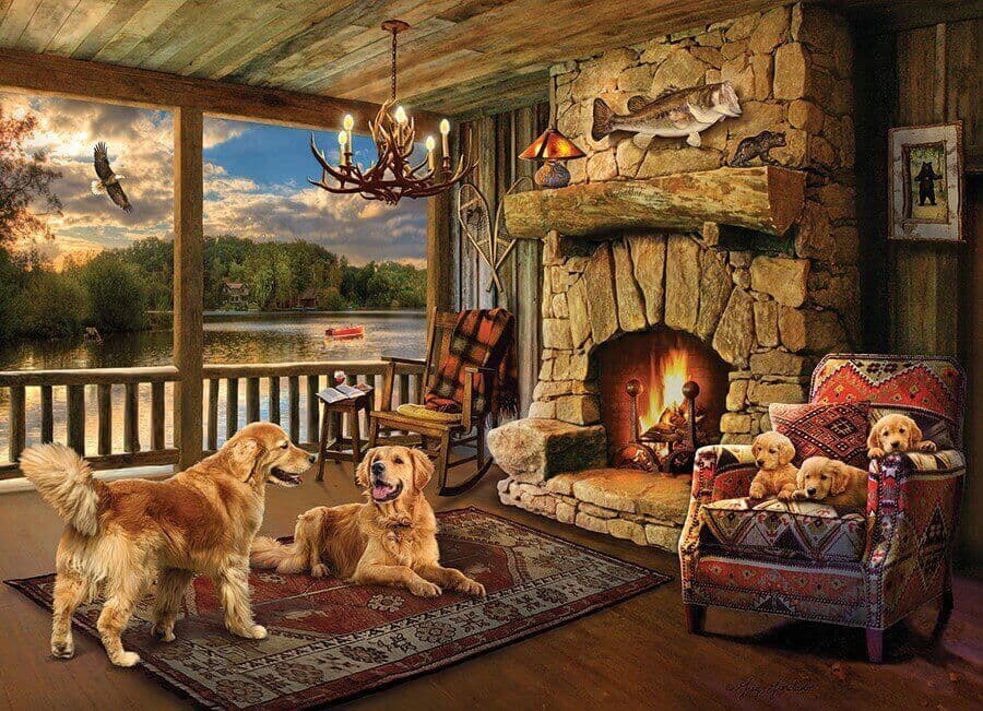 Cobble Hill - Lakeside Cabin - 1000 Piece Jigsaw Puzzle