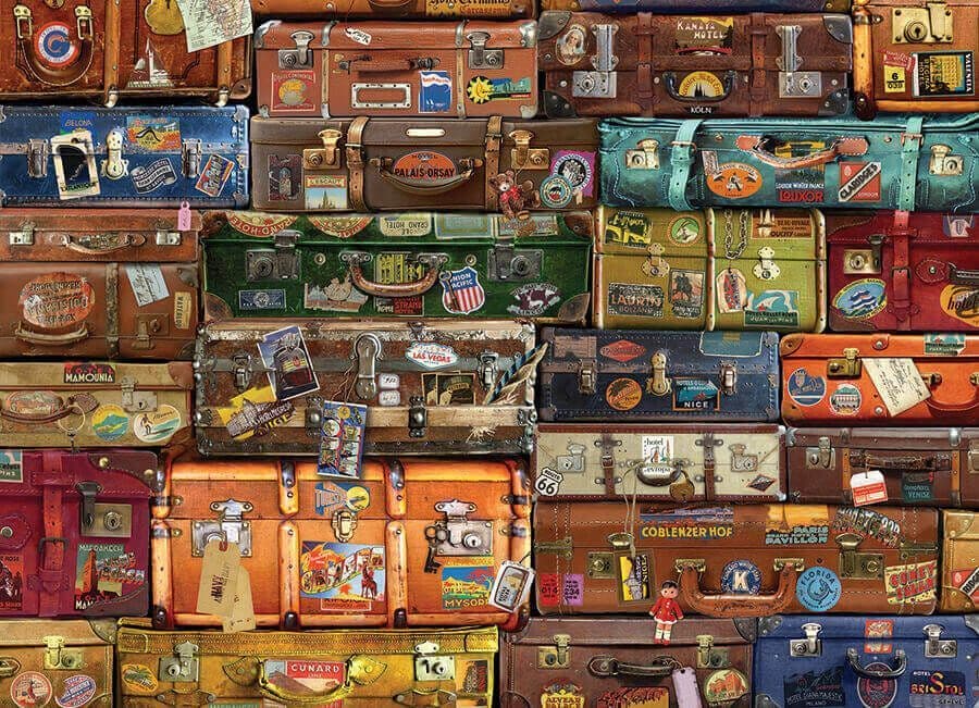 Cobble Hill - Luggage - 1000 Piece Jigsaw Puzzle