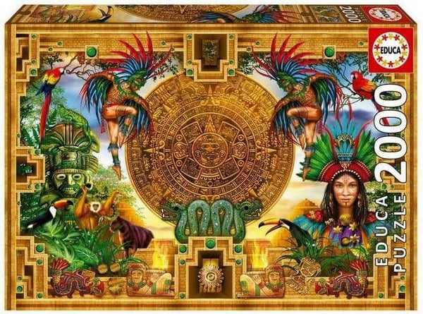 Educa Aztec Mayan Montage 2000 Piece Jigsaw Puzzle Jigsaw Puzzles