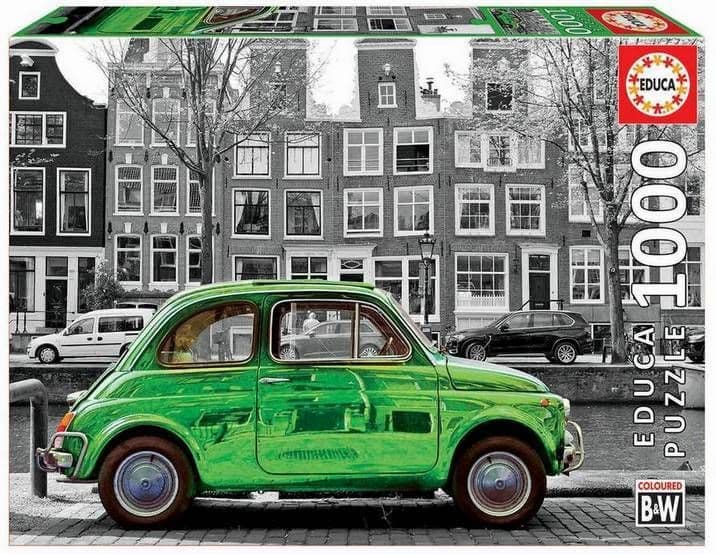 Educa - Car in Amsterdam - 1000 Piece Jigsaw Puzzle