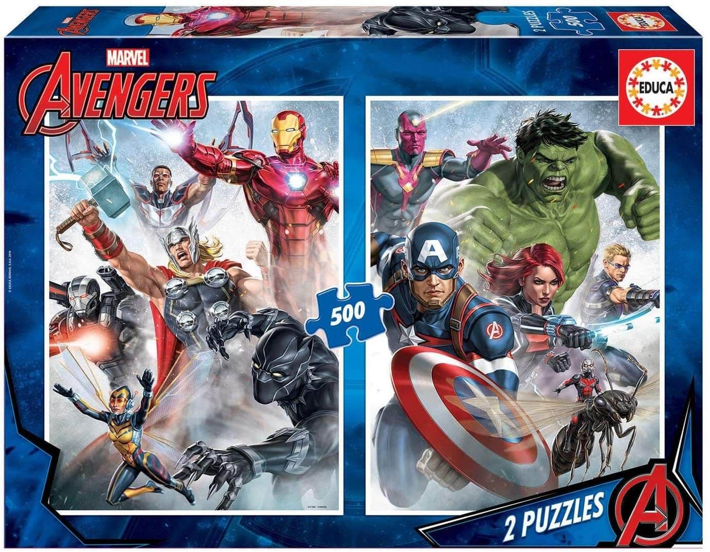 Educa - Marvel Avengers - 2 x 500 Piece Jigsaw Puzzle