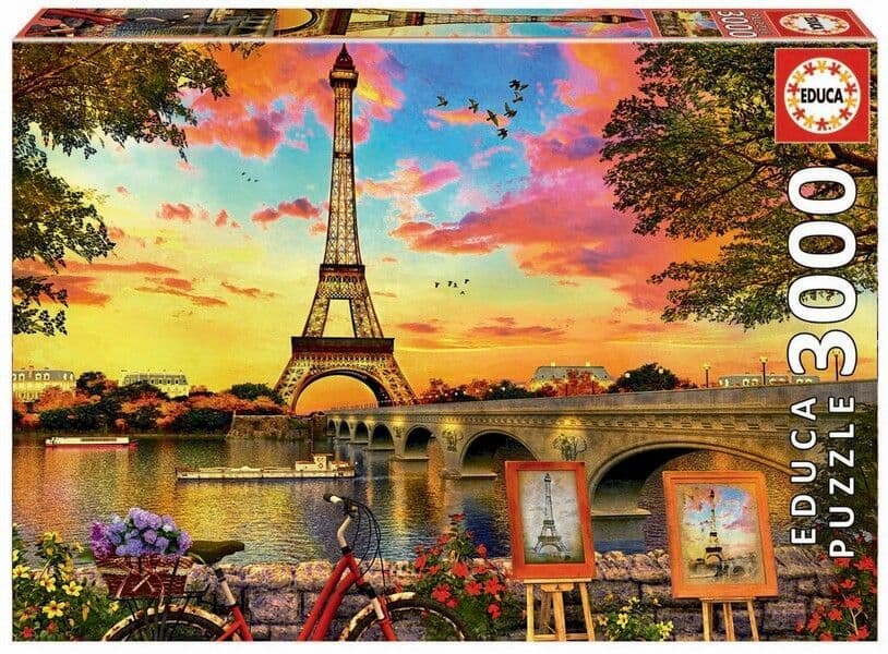 Educa - Sunset in Paris - 3000 Piece Jigsaw Puzzle