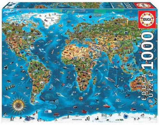 Educa - Wonders of the World - 1000 Piece Jigsaw Puzzle