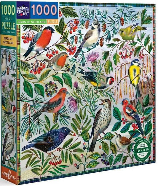 Eeboo - Birds of Scotland - 1000 Piece Jigsaw Puzzle