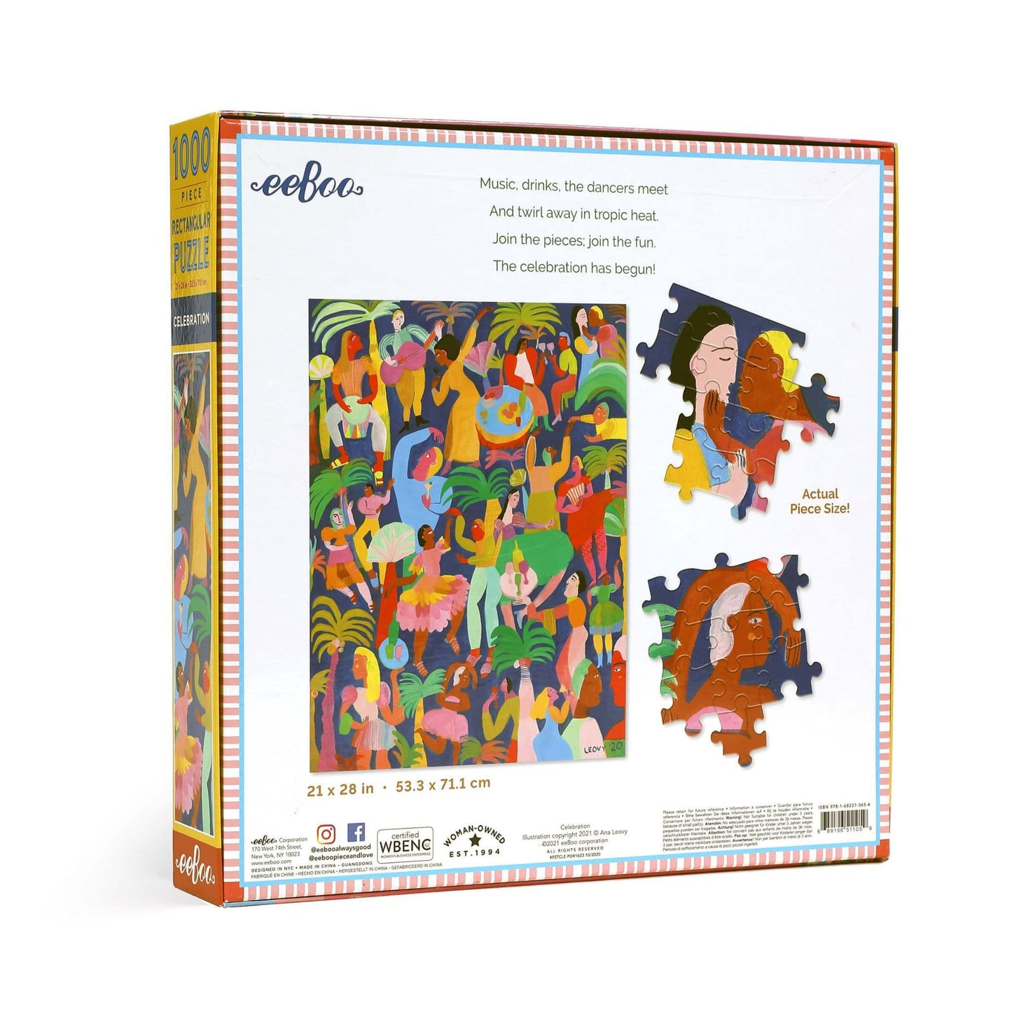 Eeboo - Celebration - 1000 Piece Jigsaw Puzzles