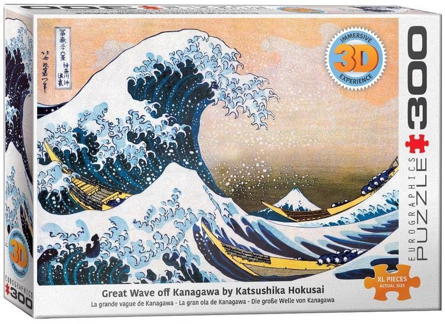 Eurographics - 3D Great Wave of Kanagawa - 300 Piece Jigsaw Puzzle