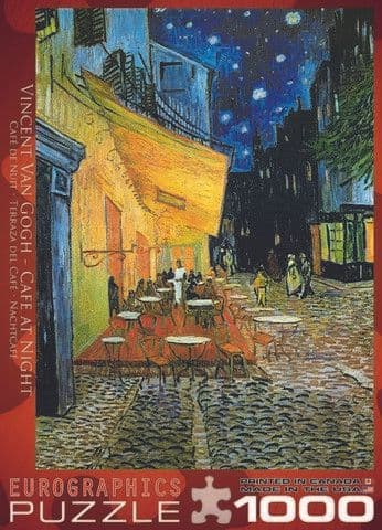 Eurographics - Cafe at Night Vincent Van Gogh - 1000 Piece Jigsaw Puzzle