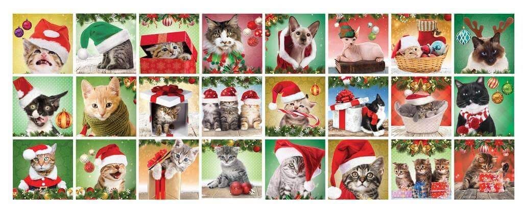 Eurographics - Christmas Cats - Advent Calendar - 24 x 50 Jigsaw Puzzle