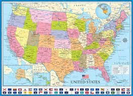 Eurographics - Map of the United States - 1000 Piece Jigsaw Puzzle