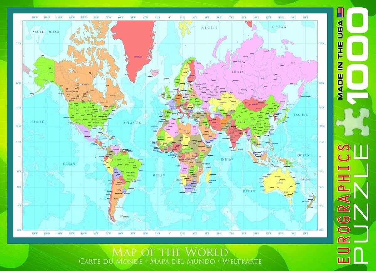 Map of the World, Jigsaw Puzzle at Map of the World, Jigsaw Puzzle at