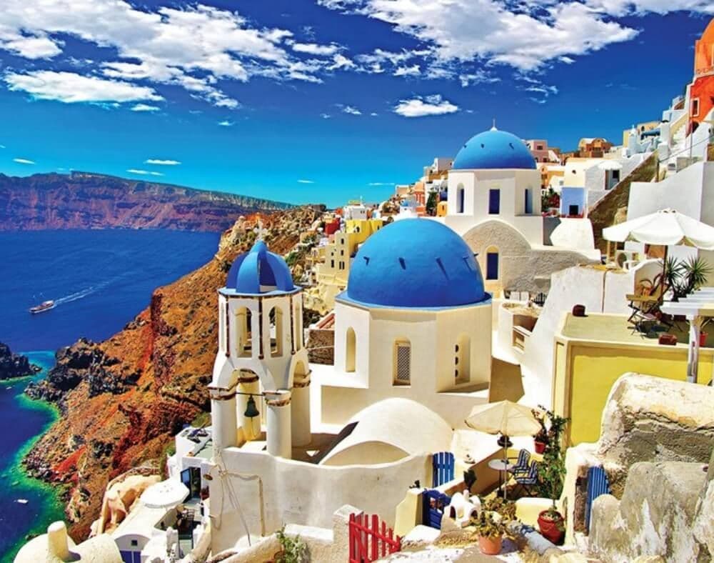 Eurographics - Oia Santorini Greece  - 1000 Piece Jigsaw Puzzle