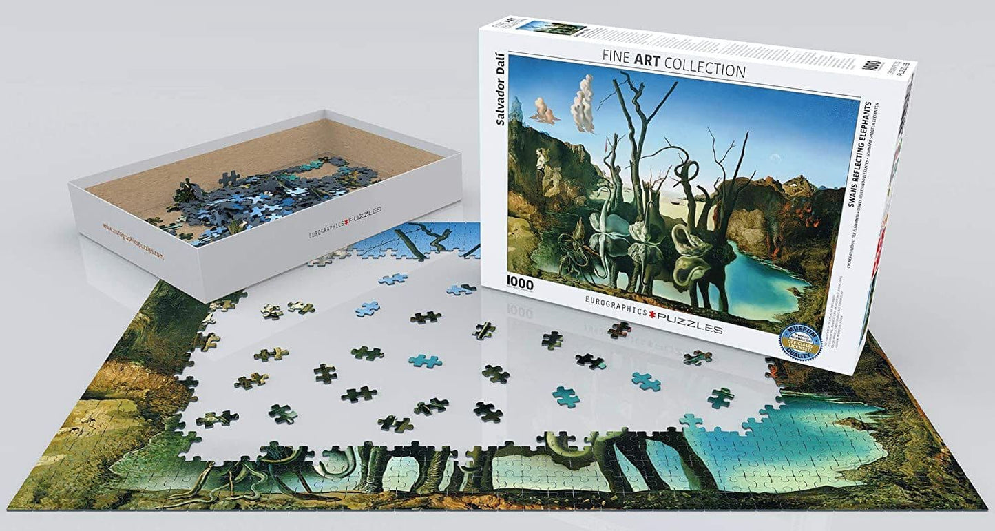 Eurographics - Salvador Dali - Swans Elephants - 1000 Piece Jigsaw Puzzle