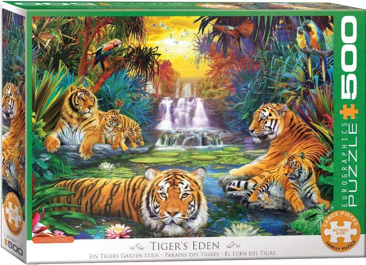 Eurographics - Tigers Eden - 500XL Piece Jigsaw Puzzle