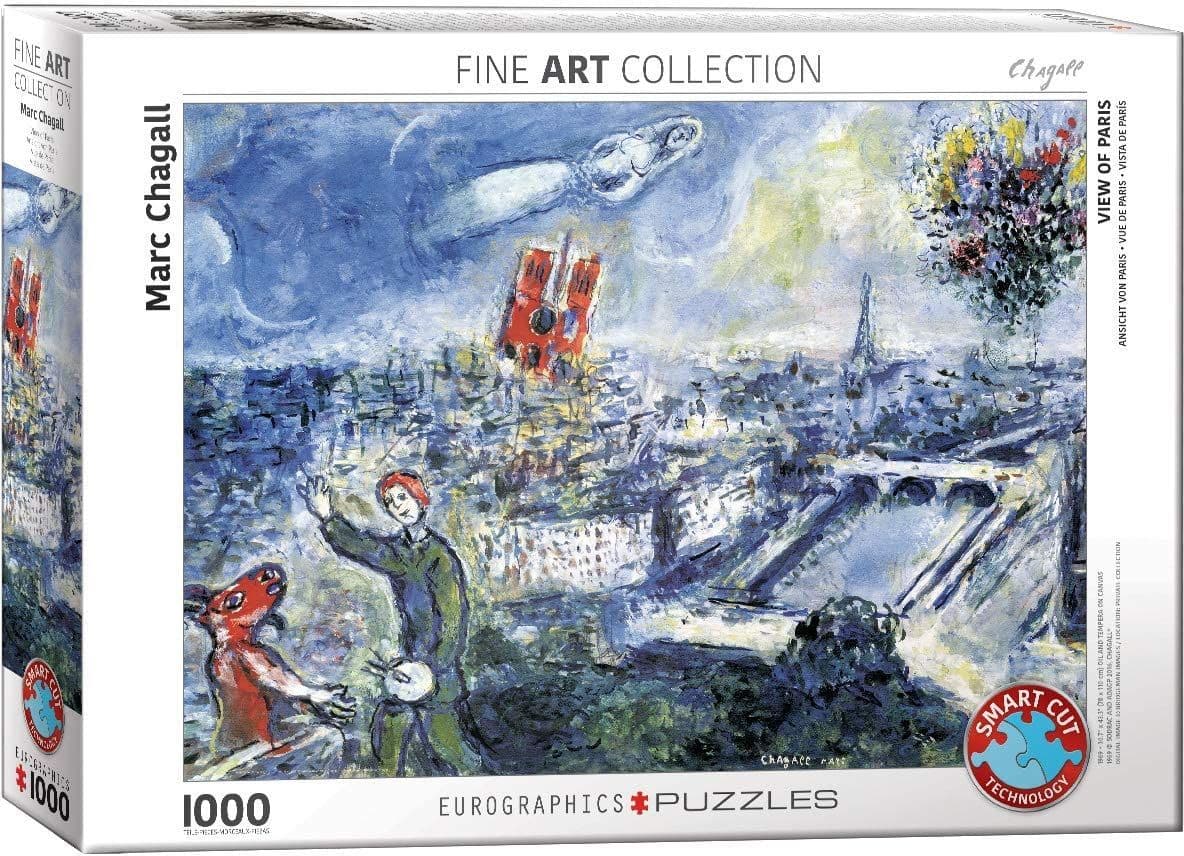 Eurographics - View of Paris - Marc Chagall - 1000 Piece Jigsaw Puzzle