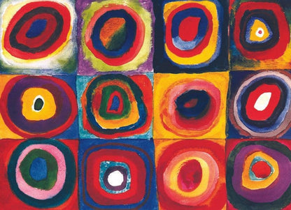 Eurographics - Wassily Kandinsky - Color Study of Squares - 1000 Piece Jigsaw Puzzle