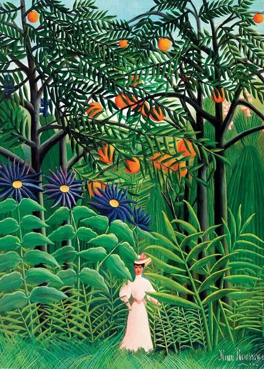 Eurographics - Woman Walking in an Exotic Forest - 1000 Piece Jigsaw Puzzle