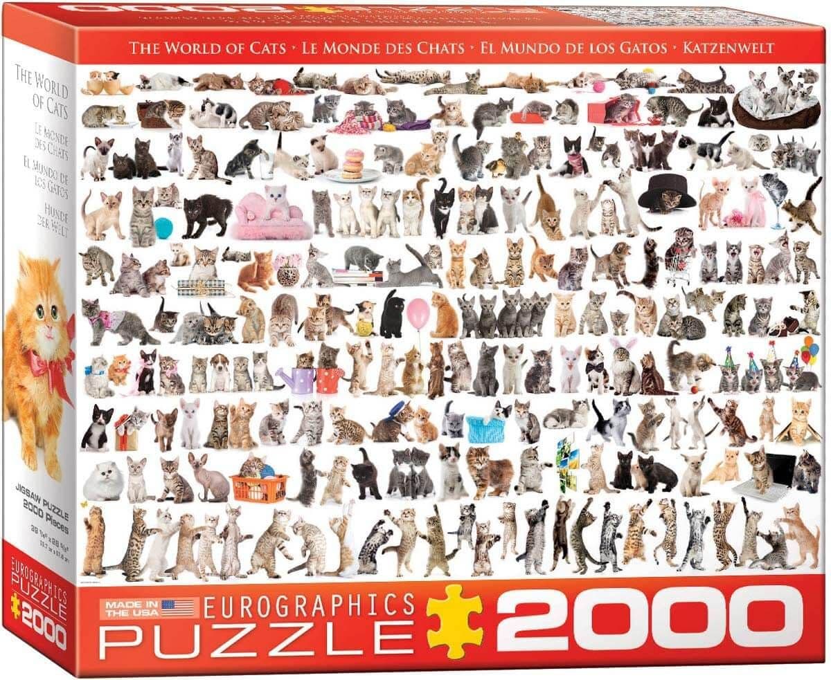 Eurographics - World of Cats - 2000 Piece Jigsaw Puzzle