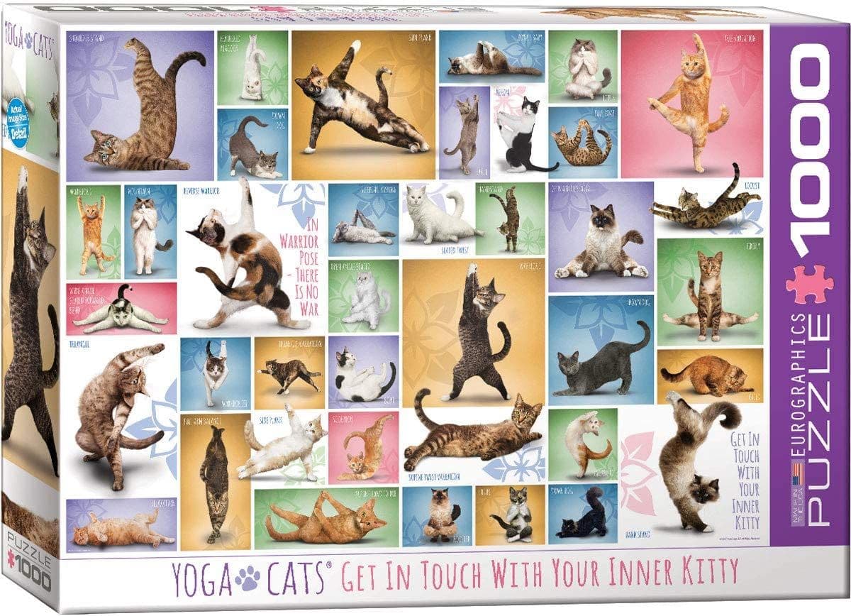 Eurographics - Yoga Cats  - 1000 Piece Jigsaw Puzzle