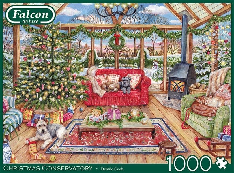 Falcon de luxe - Christmas Conservatory - 1000 Piece Jigsaw Puzzle
