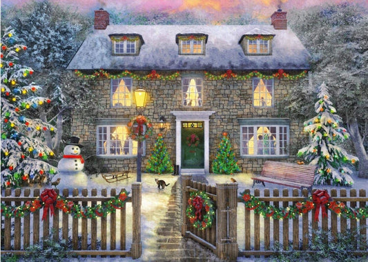 Falcon de luxe - Christmas Cottage - 1000 Piece Jigsaw Puzzle