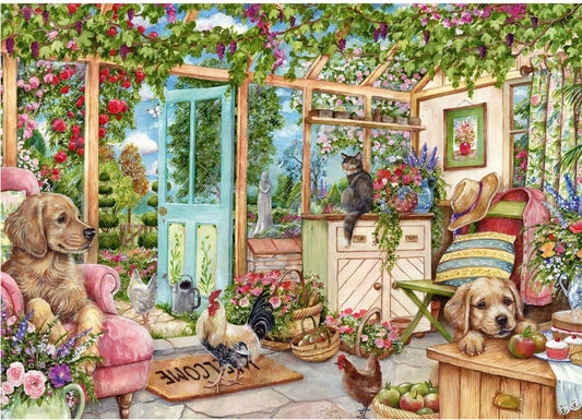 Falcon de luxe - Country Conservatory - 1000 Piece Jigsaw Puzzle